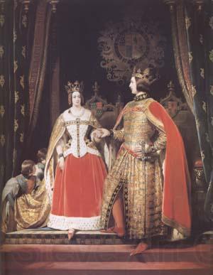 Sir Edwin Landseer Queen Victoria and Prince Albert at the Bal Costume of 12 May 1842 (mk25) France oil painting art
